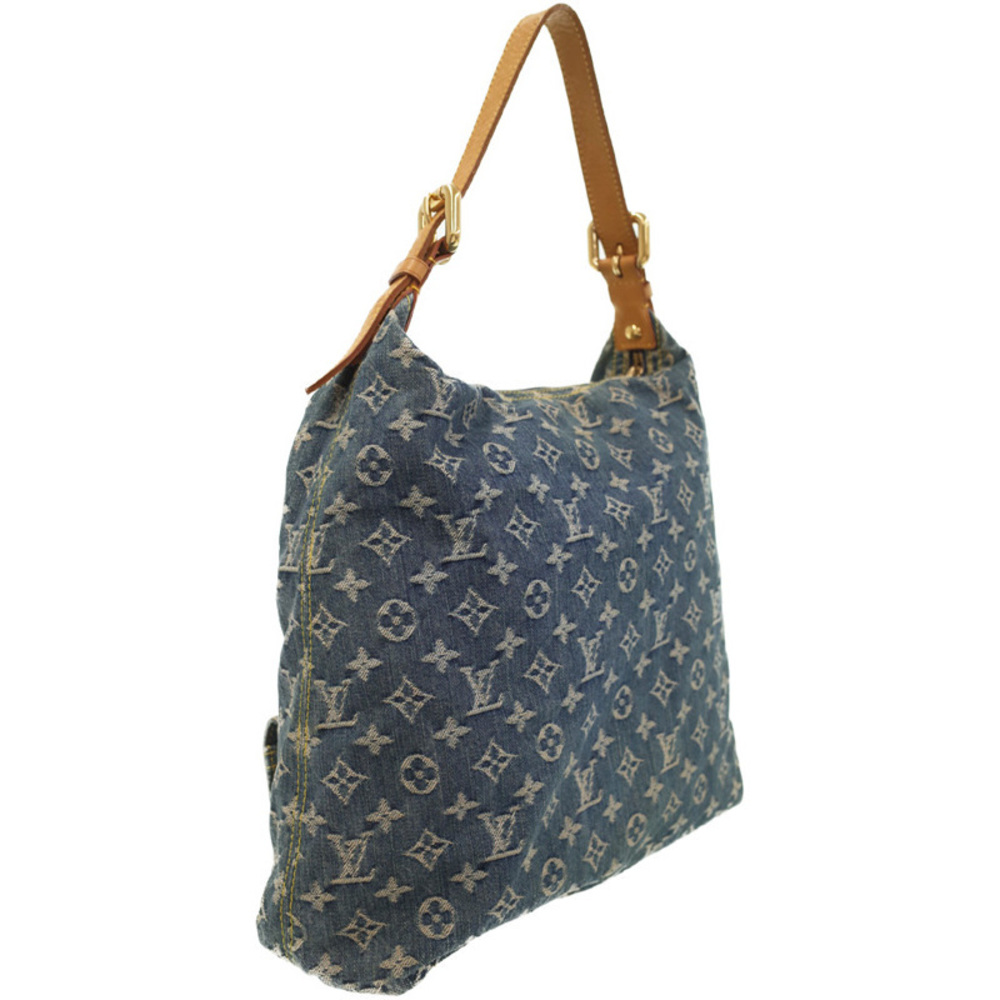 Louis Vuitton Monogram Denim Baggy GM Shoulder Bag Blue - Picture 2 of 7